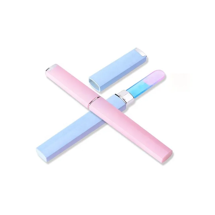 Professional hot selling manicure glass file crystal nail file with case