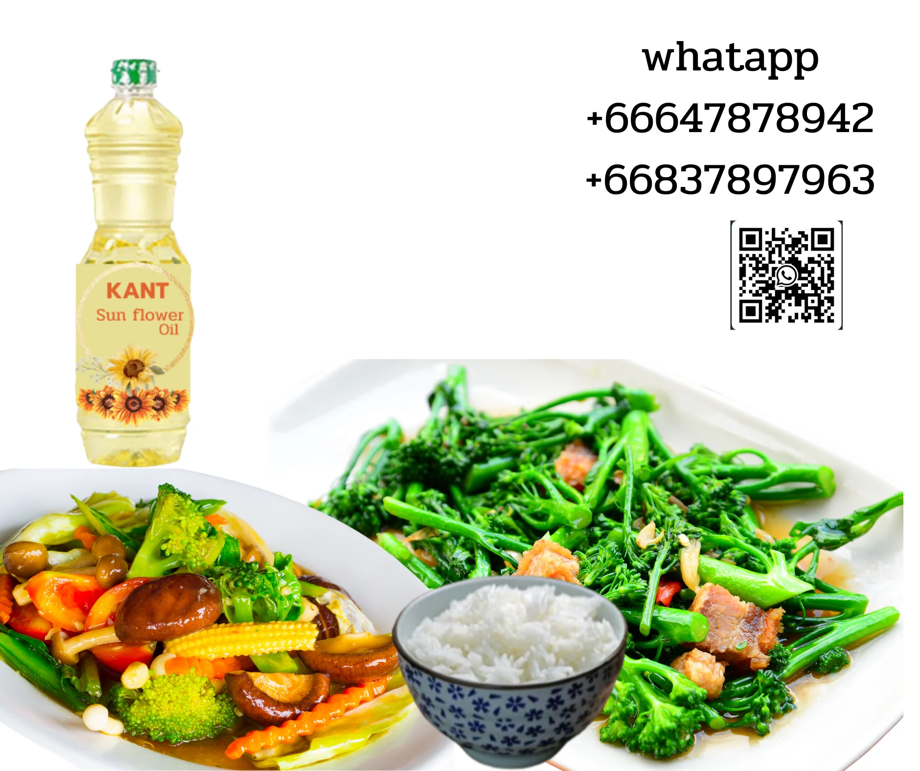 KANT Sunflower oil for cooking grad premium grass bottle product of Thailand OEM bulk high quality GMO free pure cans canned