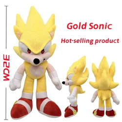 YIWU ALLSHINE Newest Super Sonic Plush Doll Stuffed Anime Sonic Hedgehog Action Figure Toy Peluches Gold Sonic