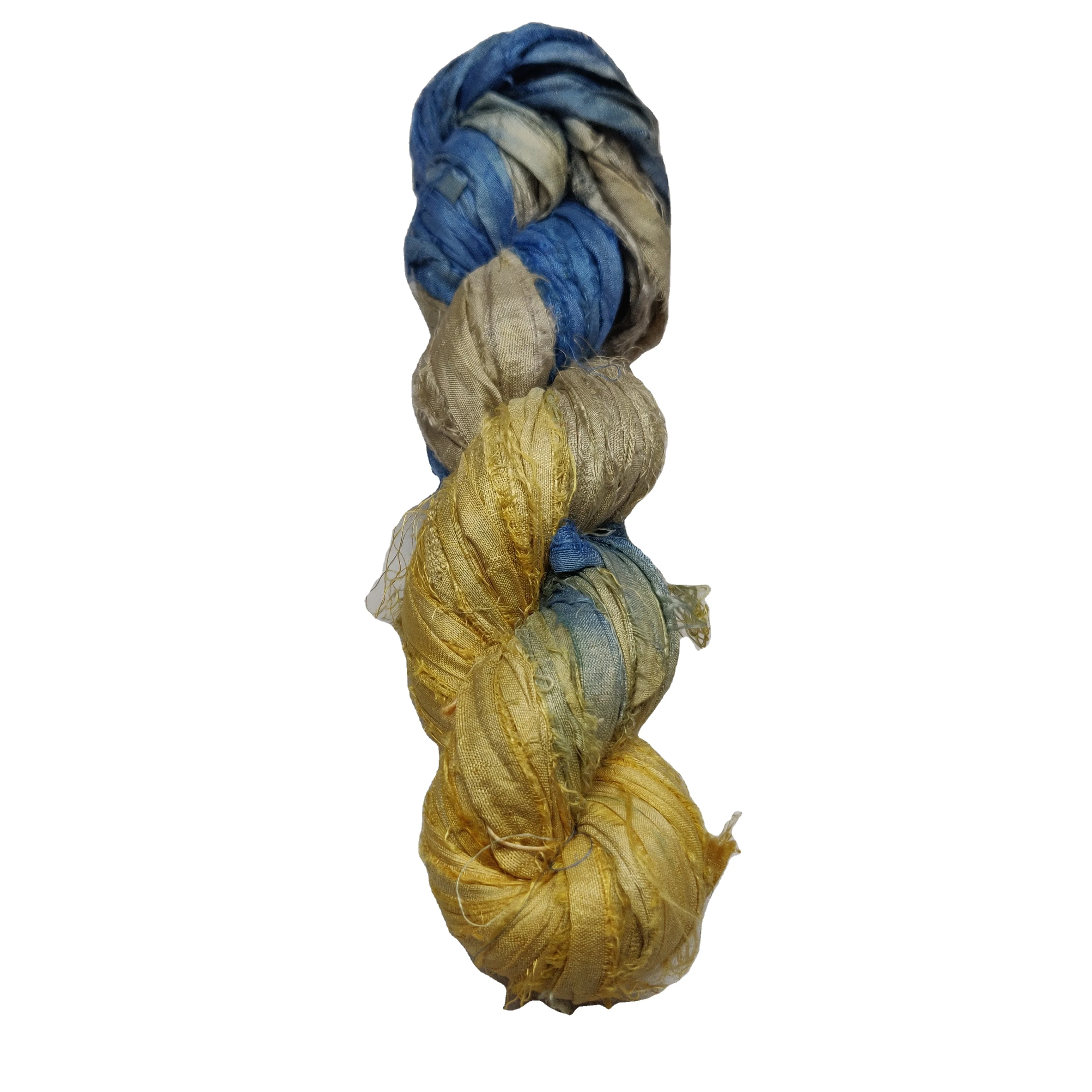 Переработанная шелковая лента сари экологически безопасная для упаковки подарков макраме вязание крючком художественное ремесло ткачество и украшения