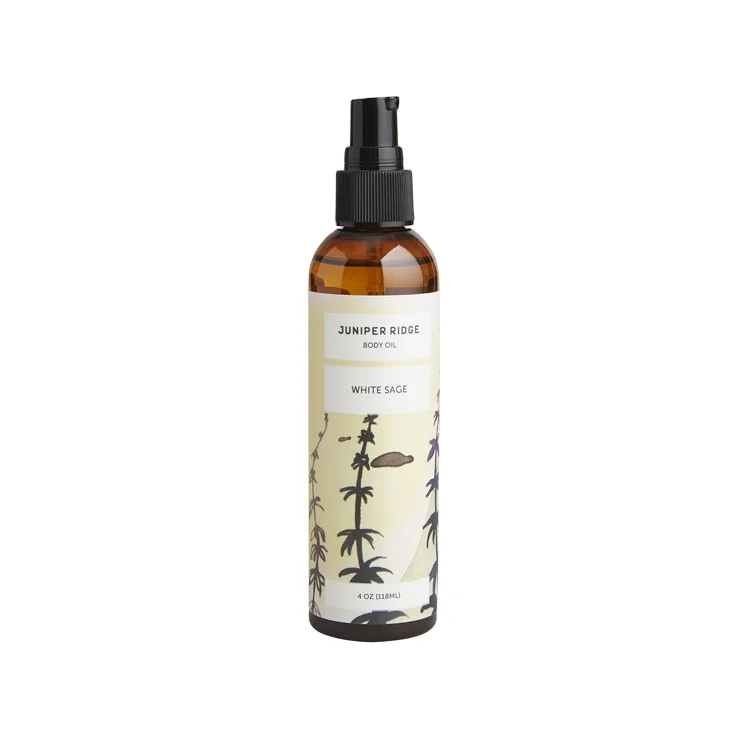 118ml Best Skin Care Preservative Free 100% Plant Based Pure and Natural White Sage Body Oil