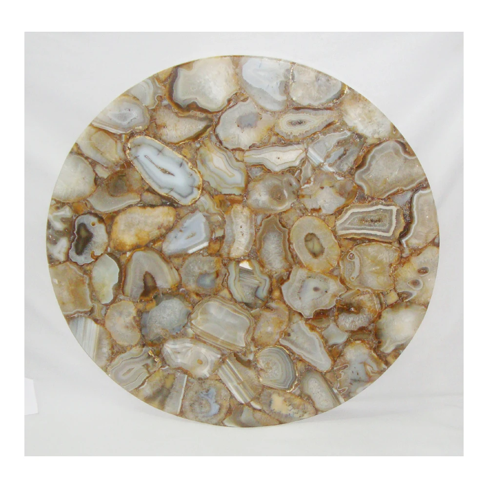 Gorgeous Natural Pure Agate Many Different Designs On Marble With Multiple Type Usage Of Customized Stone Table Top For Selling