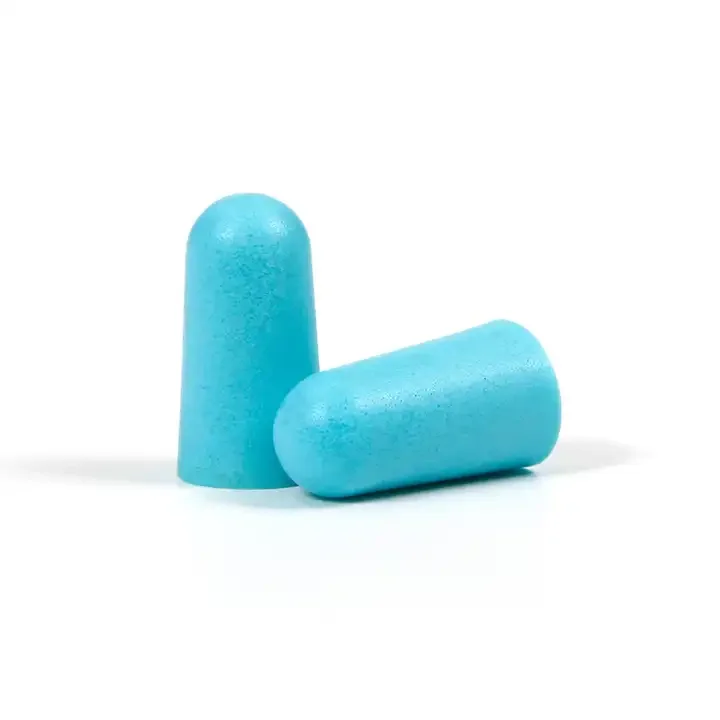 Best Sleep Aid Soft Blue PU Foam Hearing Protection Earplugs with NRR 32 dB Available for Bulk Export from US