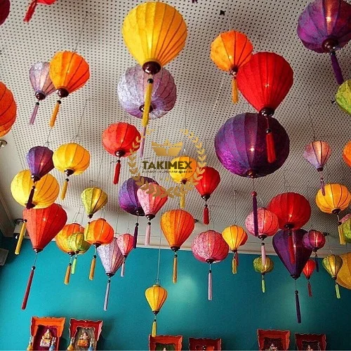Best price high quality Vietnamese Hoi An Fabric - Silk Lantern for hanging outdoor
