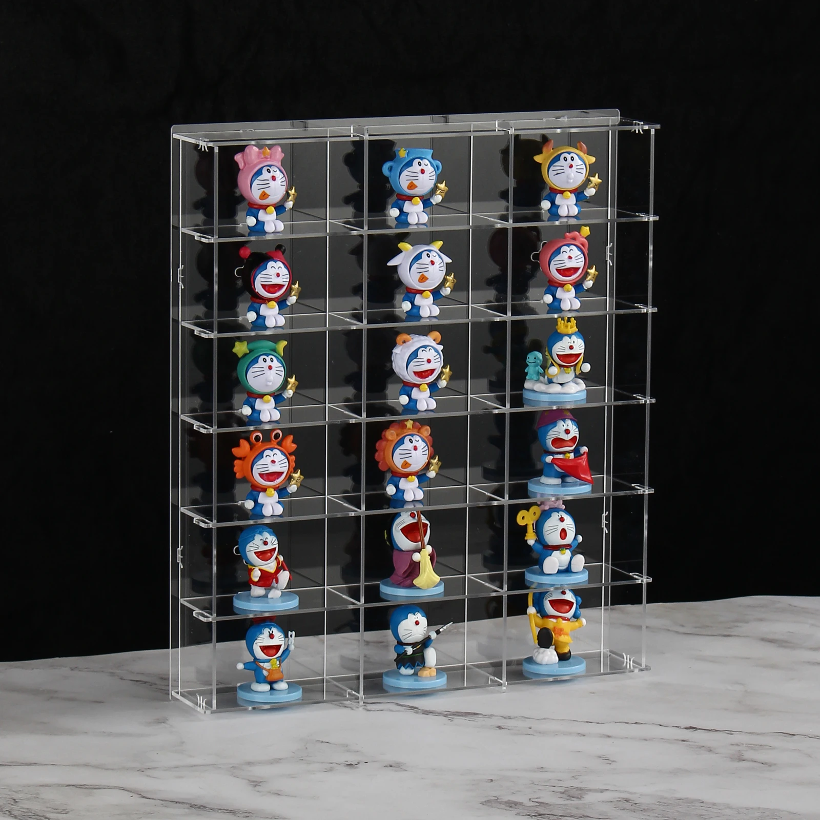 Custom Wall Mounted Clear Acrylic Toy Figure Organizer Compartment Organizer for Mini  Figures, Sunglasses Rack, Freestanding