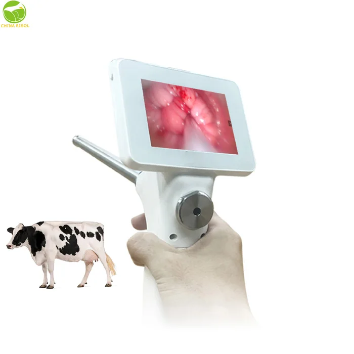 Manufacture lowest price digital high definition hd camera veterinary animal visual artificial insemination gun for cattle