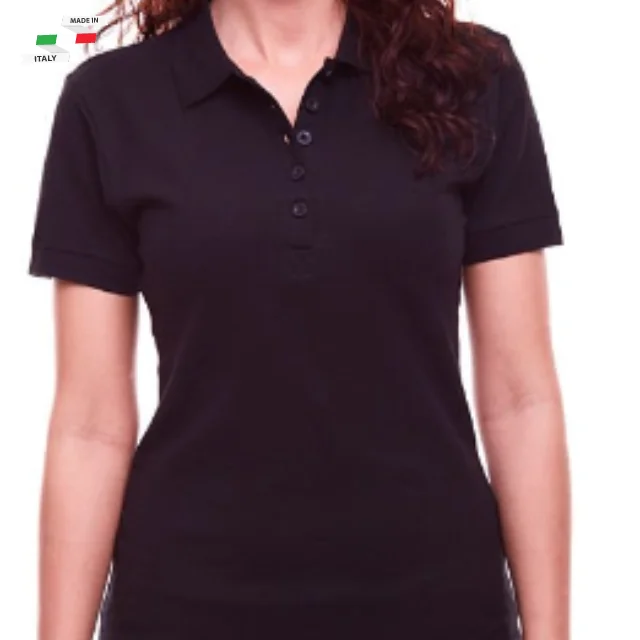 High Quality Italian Modern Style Women Polo Private label polo shirt All size Available Custom Made Clothes
