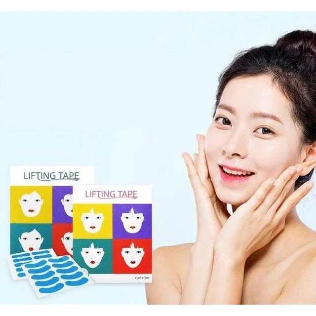 Vendor of Korea Invisible Color Facial Lifting Tape Anti Wrinkle Transparent  Long Duration