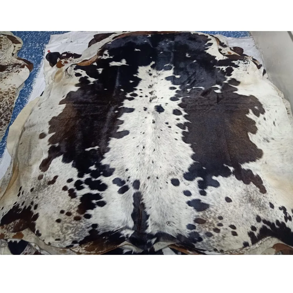100% Natural Leather Cowhide Rug Premium Quality Antique Carpet Cowhide Area Floor Rug Living Room  Carpet