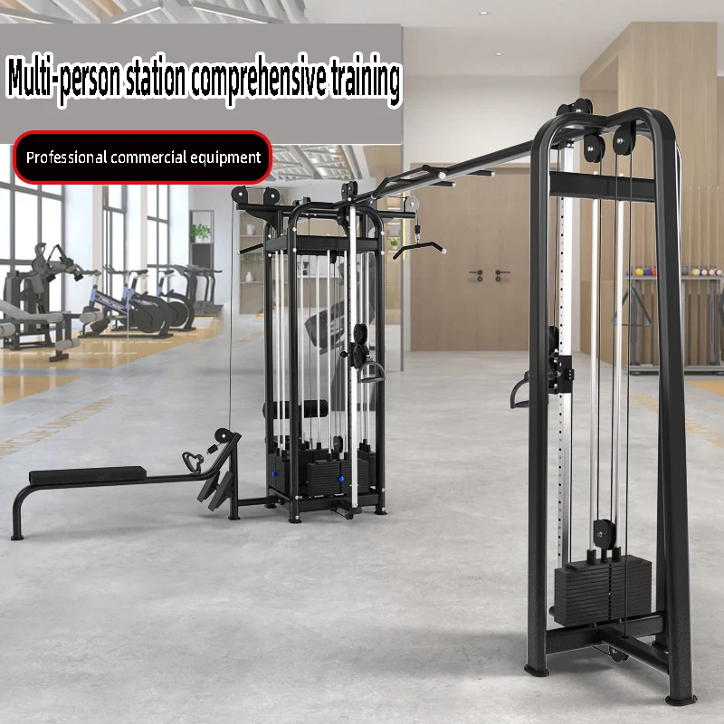 Commercial Custom commercial features Stack Gym weights Standard weight lifting multi training 8 multi stations