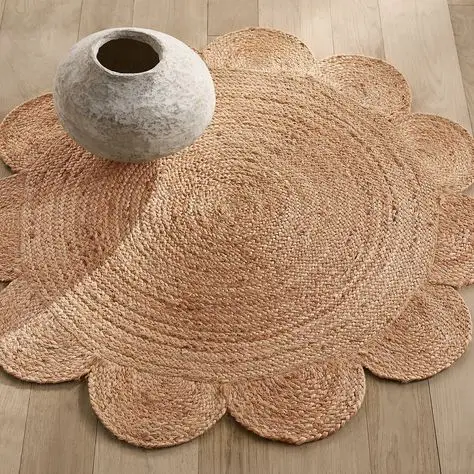Sustainable Jute Rugs Eco-Friendly Handwoven Natural Fiber Rugs for Eco-Conscious Living Room Decor