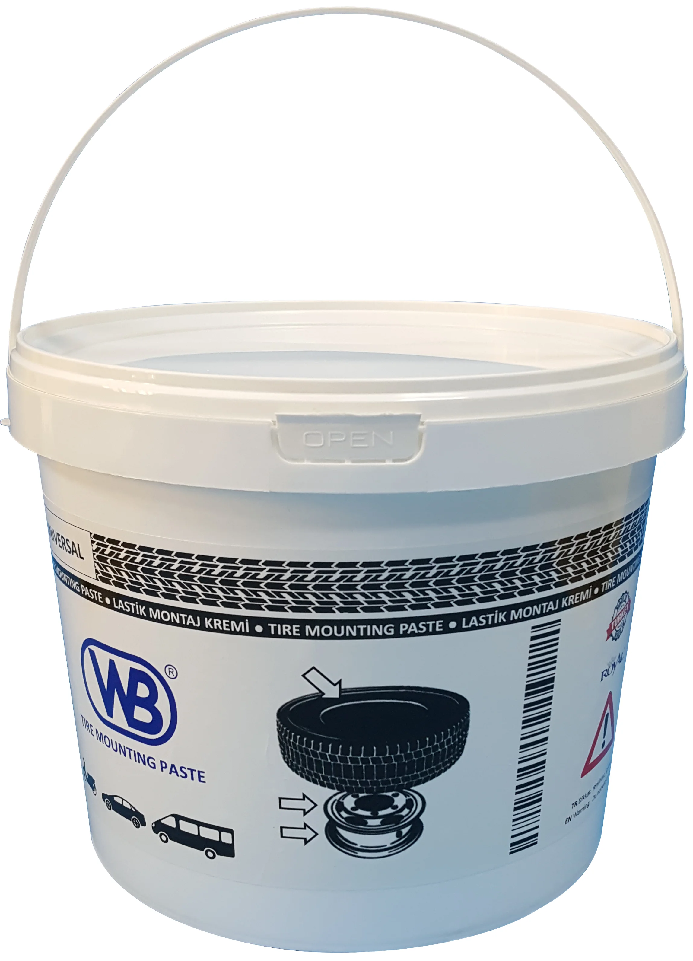 Plastic 1.5 Gallon Bucket Temper Evident Customizable Food Grade 5 Lt Pail Bucket with Lid for Food Yogurt Paint