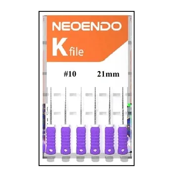 NeoEndo K пилки 21 мм (упаковка из 6 штук) эндодонтические стоматологические ручные