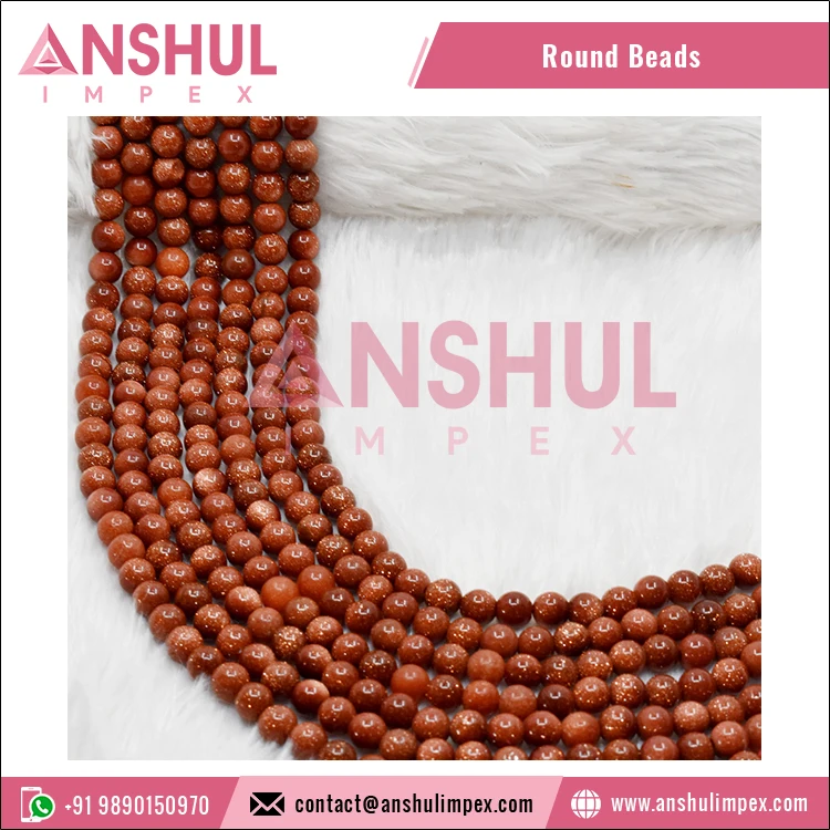 Premium Quality Wholesale Supply Bracelet Making Carved Crystal Natural Stone Red Sandstone S 10MM Round Beads