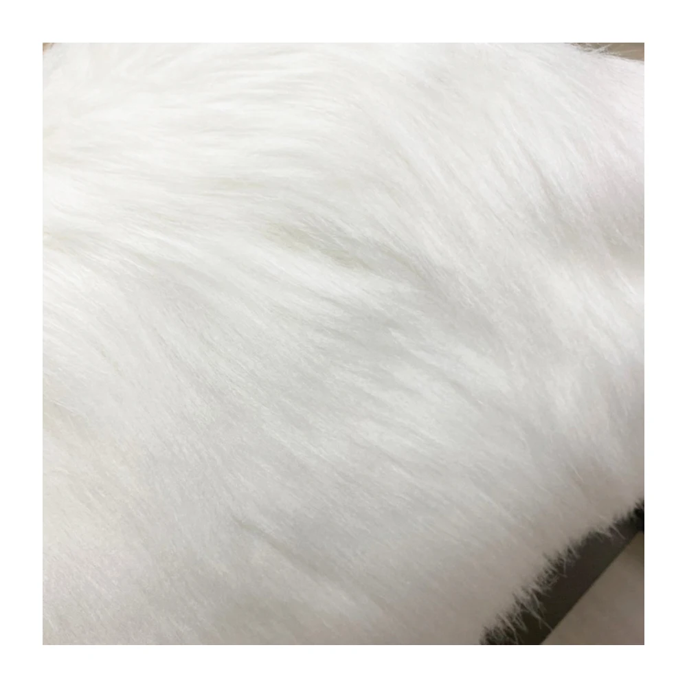 Luxury Quality Knitted Fairy Hair Minky Artificial Faux Fur Fabric used to make winter clothing fashionable jackets