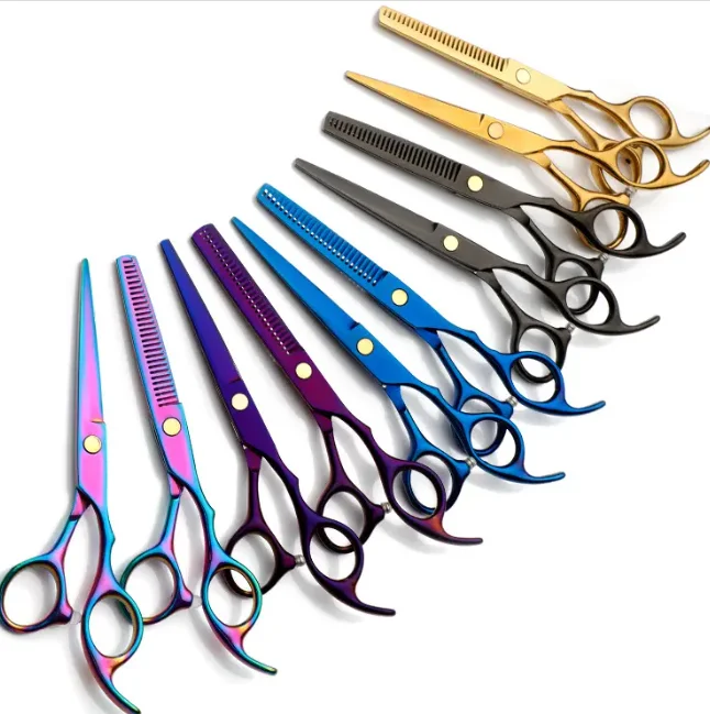 Hair Cutting Scissors Hair Cutting Shear Hairdressing Kit for Home Salon Barber Gift with Thinning Shears Hair Razor Comb