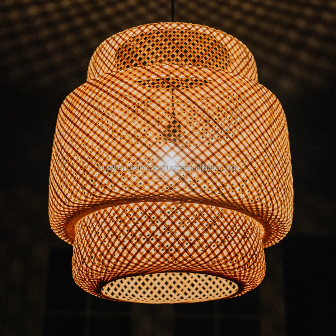 Lamp cover & shades Netting Pedant light rattan latern handmade latern decorative vintage OEM service Vietnam Manufacturer