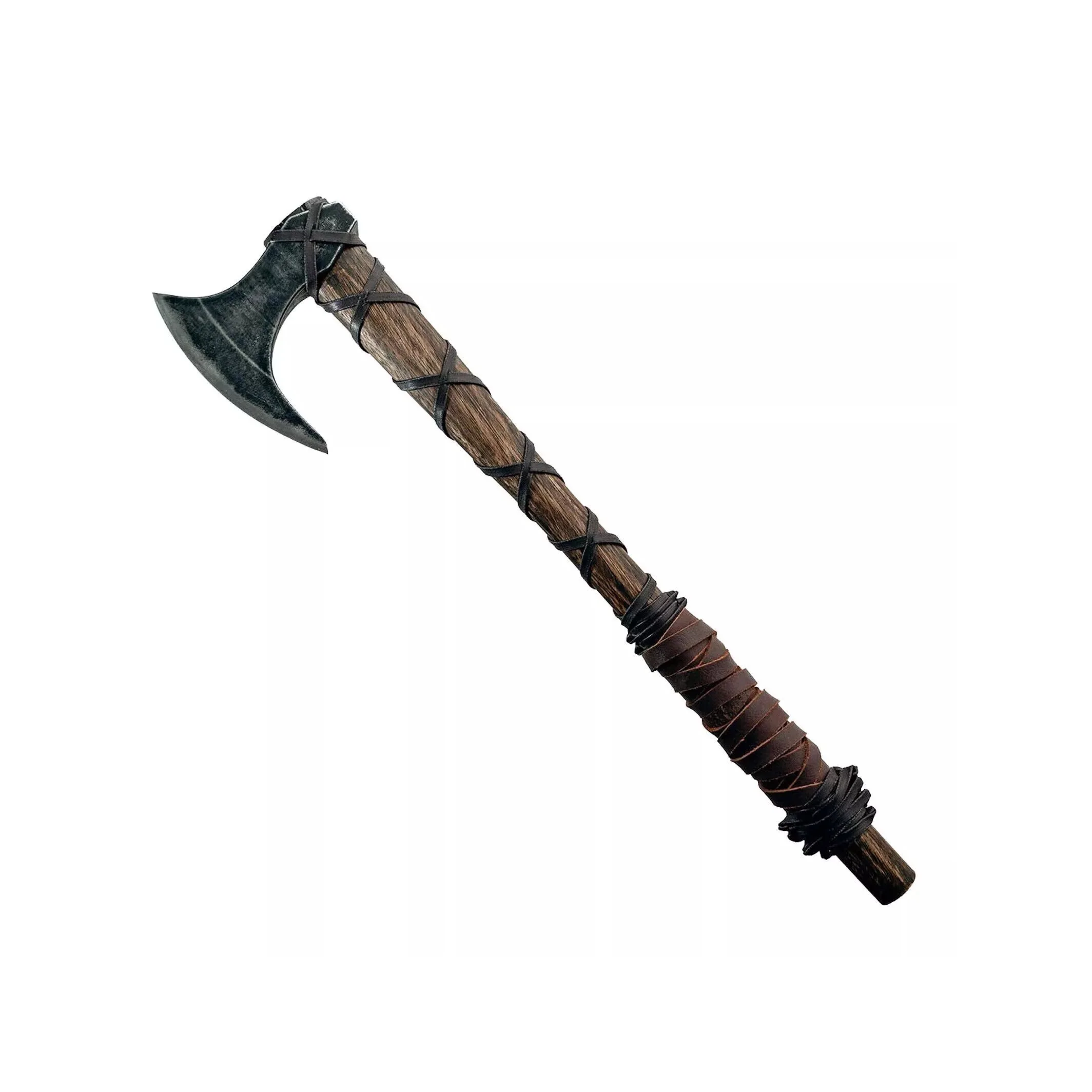 Лидер продаж, Высококачественная ручная кованая Высокоуглеродистая сталь, выгравированный топор Викинг, нож для пиццы, кожаный топор