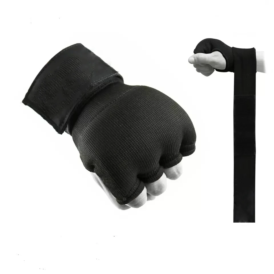 Protection Boxing Hand Wraps Inner Gloves Quick Dry Long Wrist Straps Elasticated Padded Fist Hand  Muay Thai MMA Martial Arts