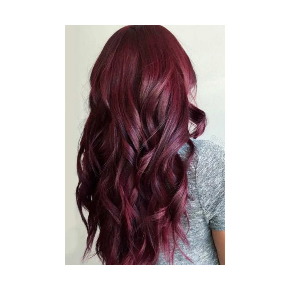 Высококачественная Органическая травяная винно-красная краска для волос оптовая цена Полуперманентная с зеленым цветом лучшее качество в наличии