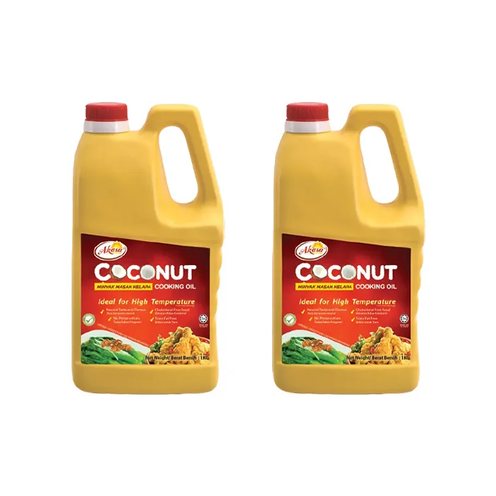 Hot Wholesale Price Coconut Cooking Oil Jerry Can 1kg  Easy to Digest Benefits for Skin and Hair Nutritious
