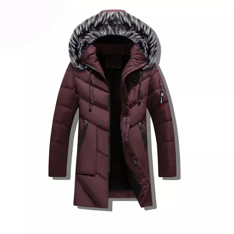 Top Quality Winter Parka Men Thick Warm Winter Jacket Men Windproof Casual Outerwear Medium Long Coat Jackets