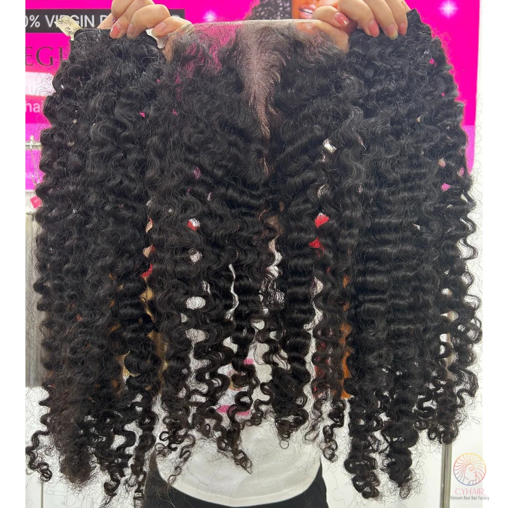 Лидер продаж, бюрманский кудряшный Топ, необработанные вьетнамские волосы, вьющиеся человеческие волосы, пучки вьетнамского качества