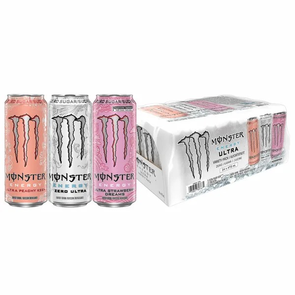 Mon ster Energy Drink Ultra Zero Sugar 2 offers a refreshing taste experience with no sugar added