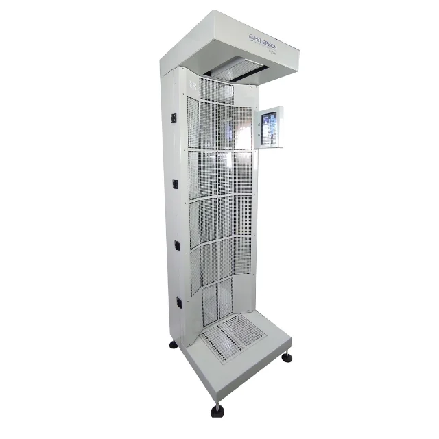 Full equipped plastic scintillator alpha beta two step portal monitor for industry and nuclear medicine