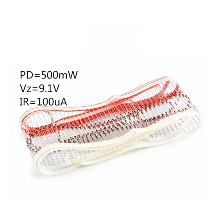 BZX55C9V1  BZX55C8V2  0.5W Axial Zener Diode  5000 pcs DO35  DIP Axial Diode