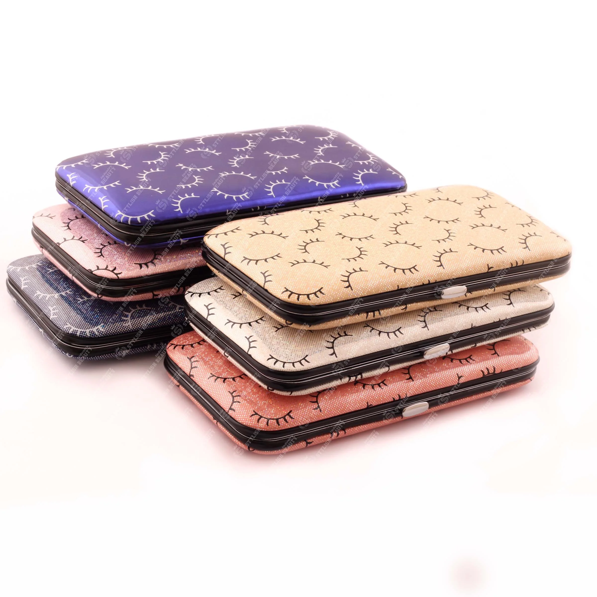 Eyelash Extension Tweezers Magnetic Case Empty Case For Eyelash Tweezers For 3 or 6 Pieces With Customized Logo And Color