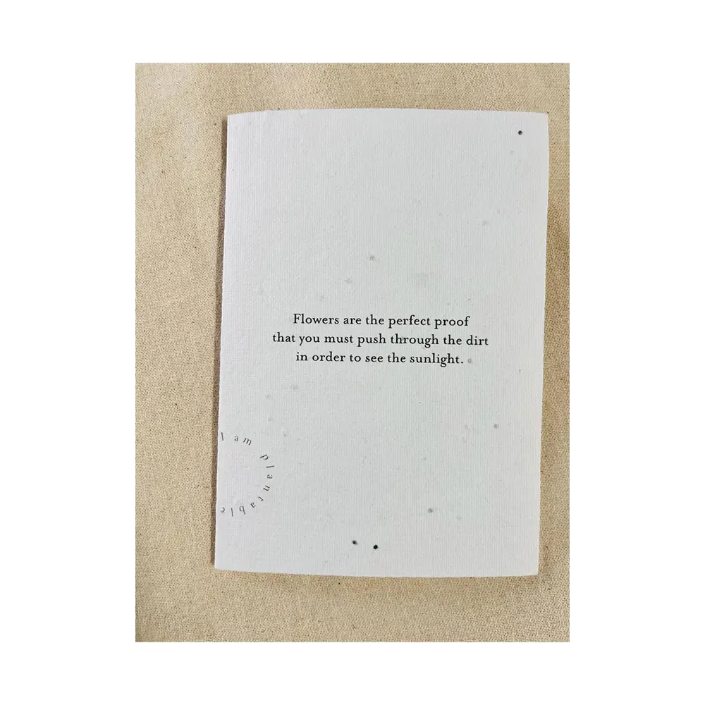 Indian Exporter of PlantabLE GOWING Paper Printed Cards Eco friendly Bio degradable Tree Free Paper and Handmade