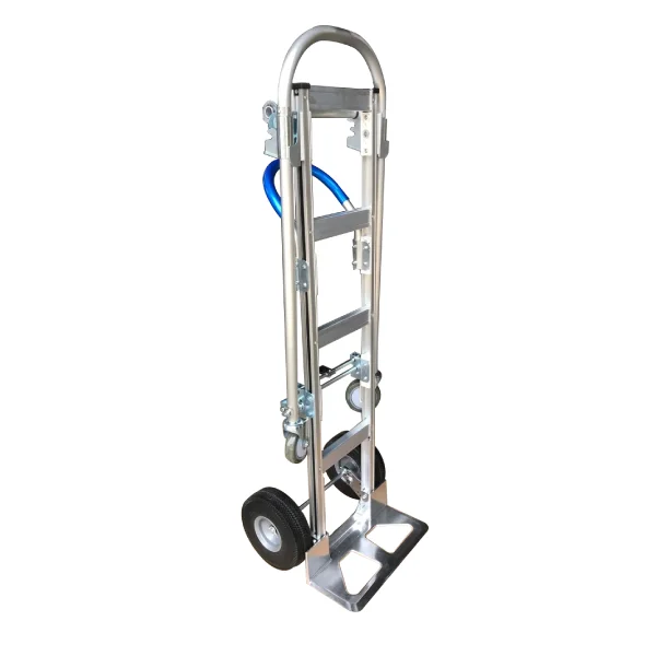 Factory Price Aluminum 2 In 1 Convertible Hand Truck Dolly Cart 550lbs Capacity
