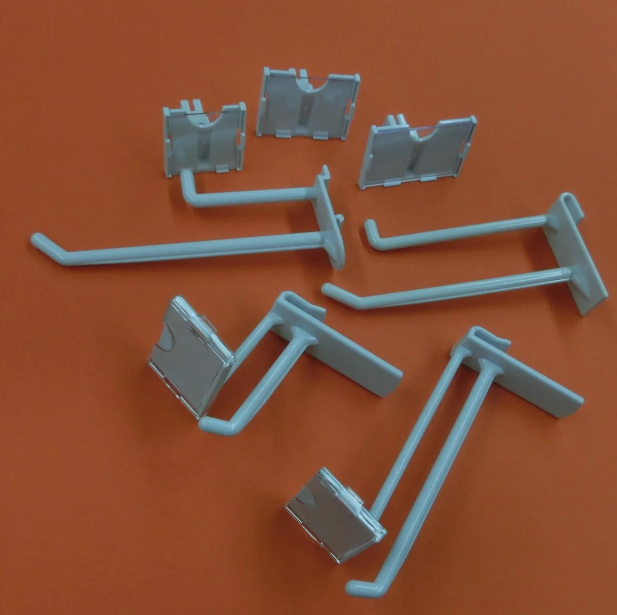 Supermarket Plastic Cloth Towel Hook ABS Coat Hanging and Curtain Hook for Display Shops and Pegboard Price Holder