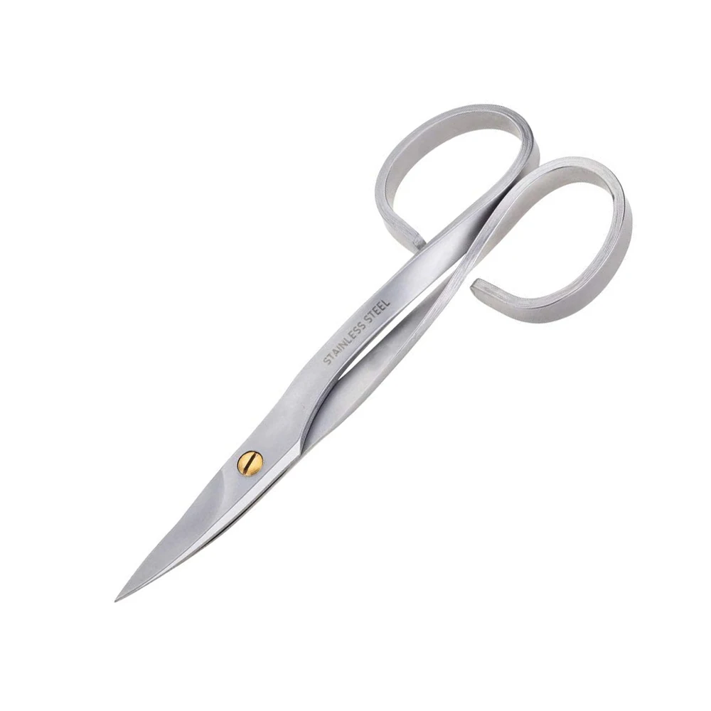 Hot Selling Customized Professional Nail Scissor Manicure For Nails Manufacturing Cuticle Scissors Curved Pedicure Beauty Shears
