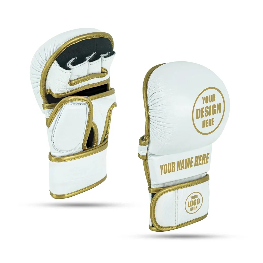 Hybrid Leather MMA Sparring Gloves Best Shooter Mitts for Sparring & Training Durable Fight Squad Professional Custom MMA Gloves