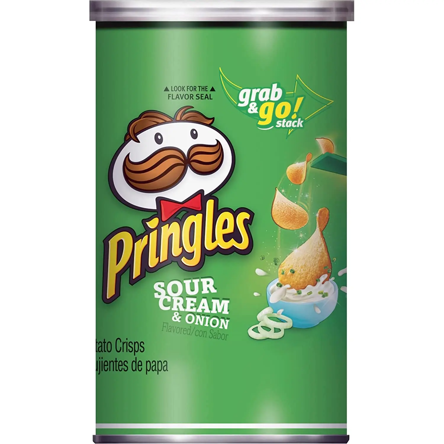 Оригинальные чипсы для картофеля Pringle из кислого крема и лука 2 5 унций (комплект