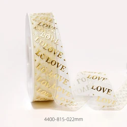 face ruban satin band golden ribbon bow handle rolls with logo luxury