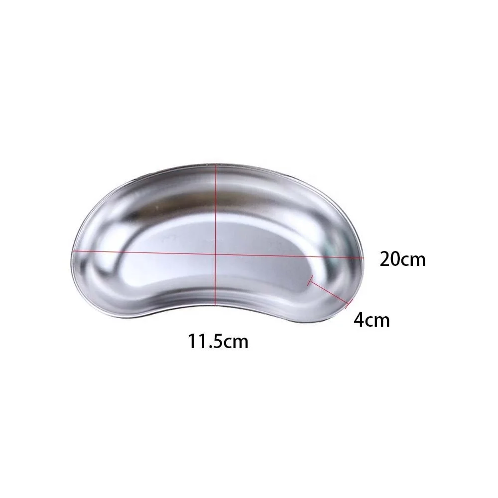 Surgical Dental Trays Medical Surgery Dental Instruments Curved Stainless Steel Kidney Bowl Tray