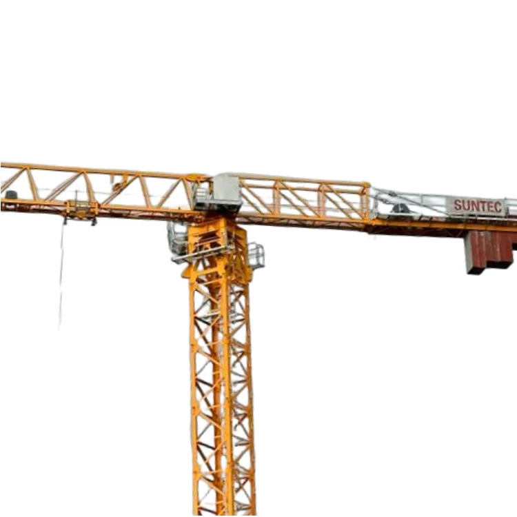 CE Certificate Flat top Construction Crane Tower QTZ125 PT6015-8 L46A1/L68B1 mast section