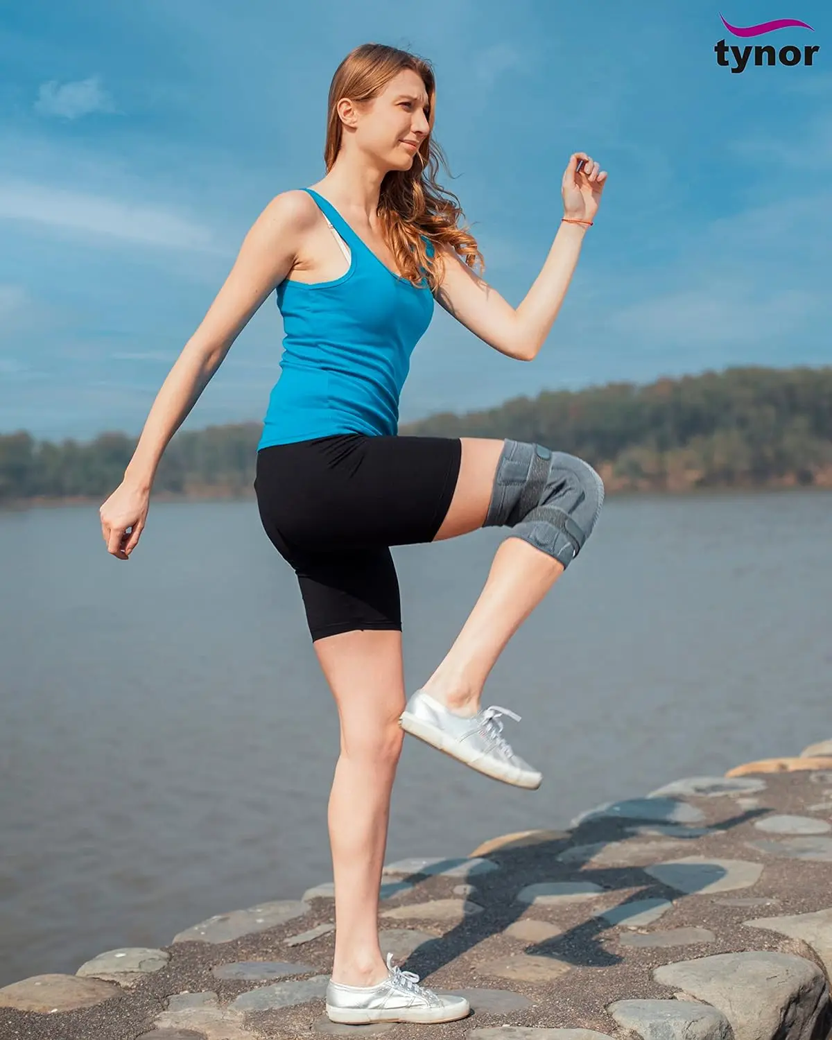 Hot Deal 2024 Knee Cap With Rigid Hinge With Tubular Fabric Made Durable Quality Knee Pain Uses Cap for Sale by Exporters