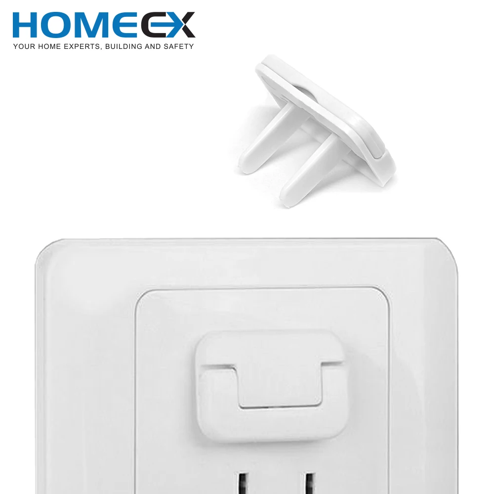 Baby Safety Outlet Covers with Hidden Pull Handle Plastic Material for Socket Protection