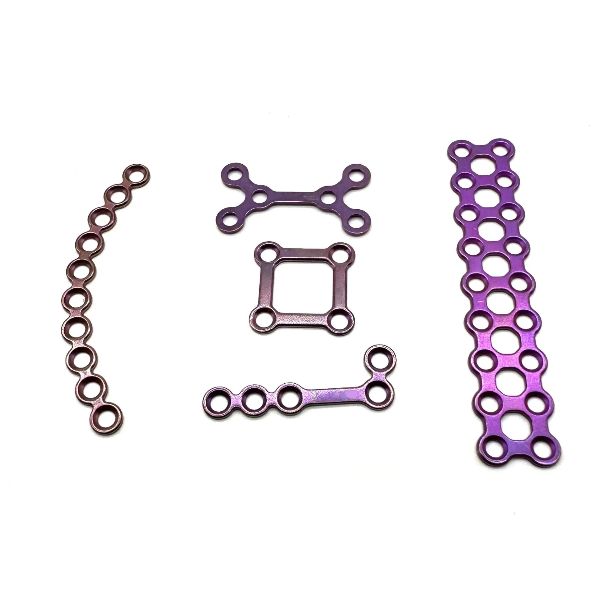 High Quality Brand New 2.0mm Maxillofacial Mini Arc Bridge Plate 1.0mm Thickness Mini Titanium Implant Skull Plate