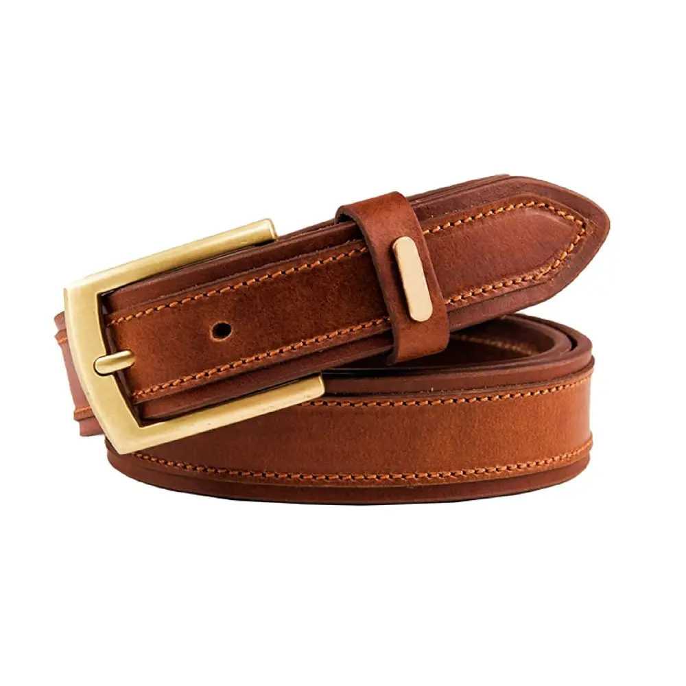 OEM 2024 New Style Genuine Leather Belts For Men Professional Fashion Wear Waist Belts For Men Made By Star Figure  Enterprises