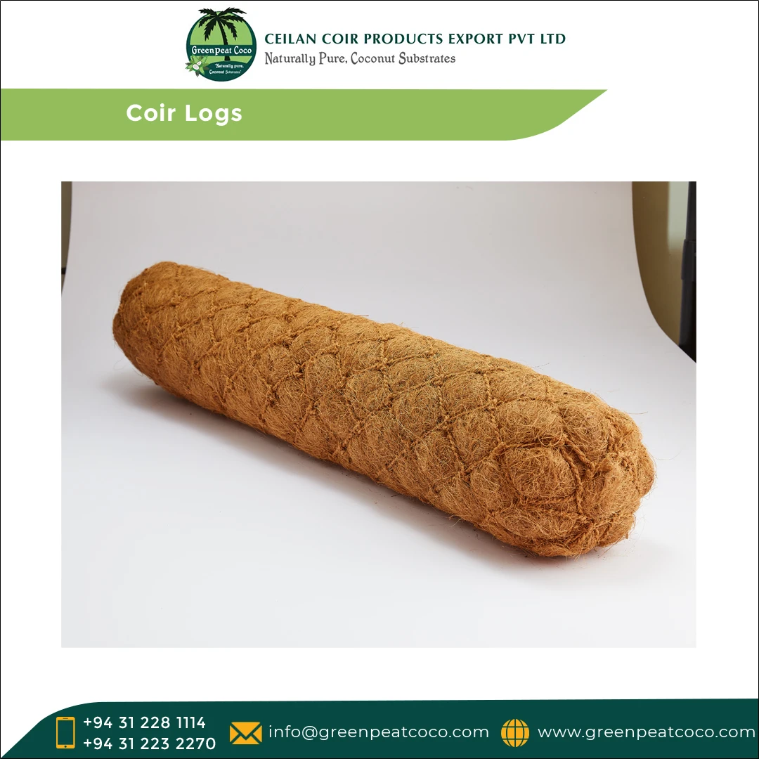 Newly Arrival High Standard Quality 100% Natural Eco-friendly Coir Fiber Logs for Erosion Prone Areas for Sale