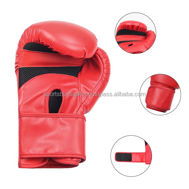 Professional Design OEM  Custom Logo Boxing Gloves Martial Arts Competition Training Gloves