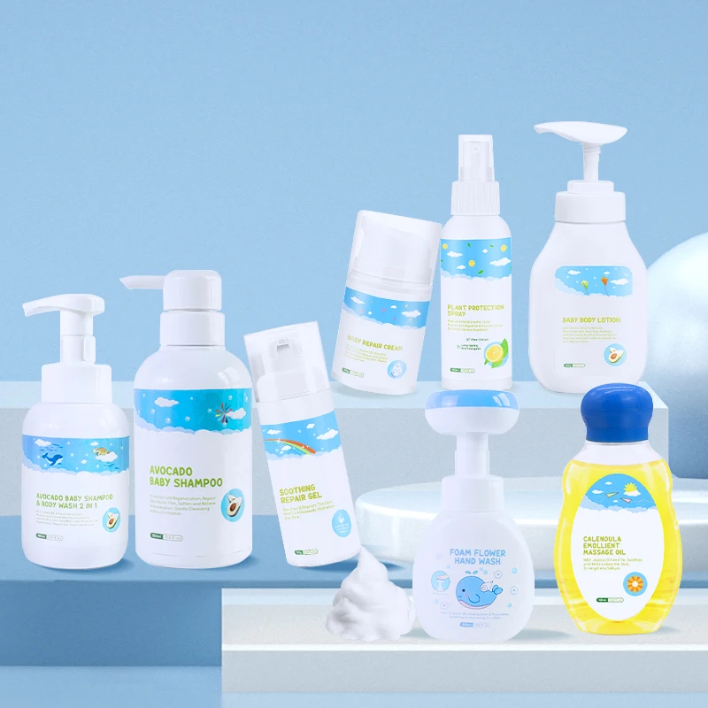 Набор натуральных 100% для ухода за детьми 3 в 1