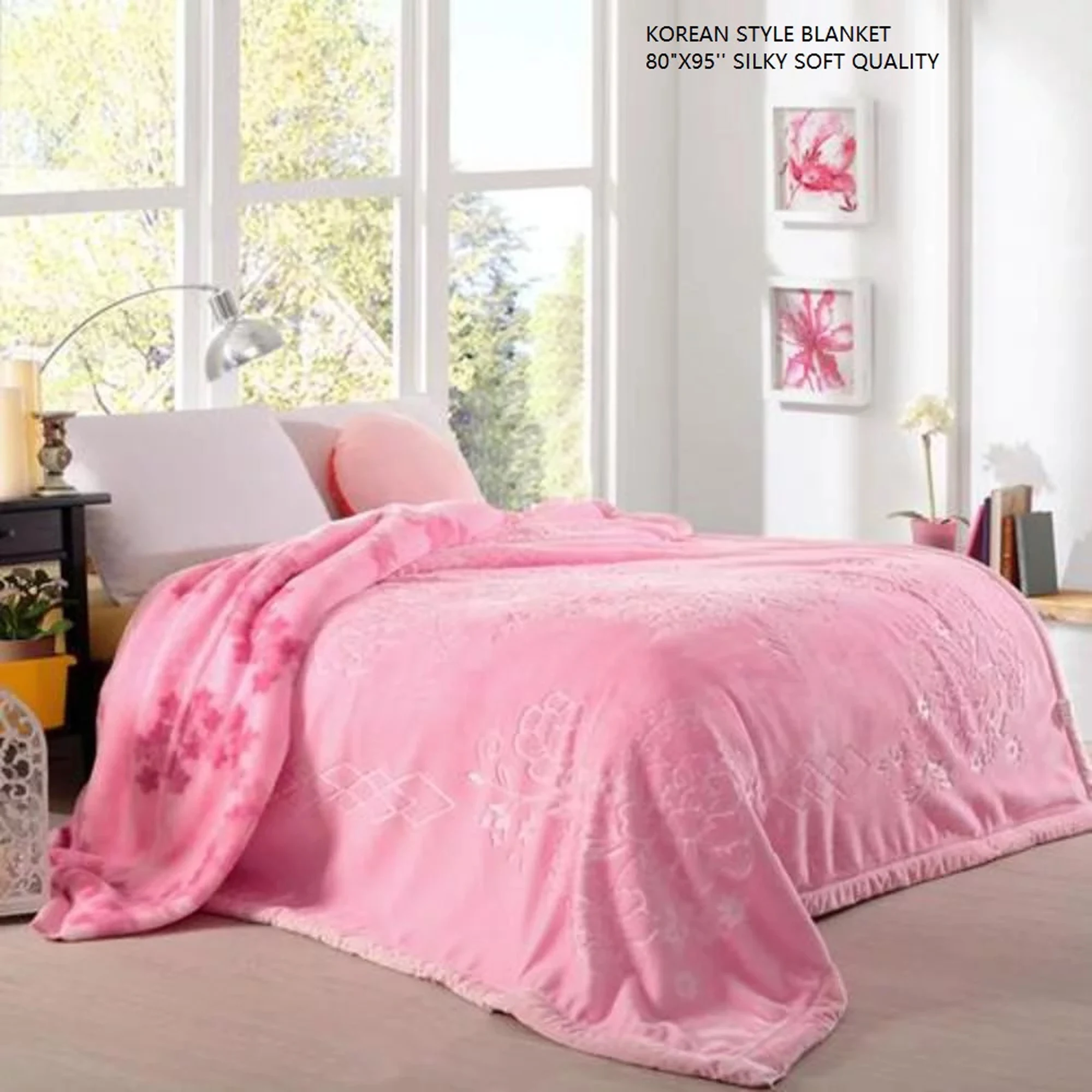 Beautiful New Design Hot Selling Polyester Heavy Blanket 6Kg 2Ply 200X230Cm Winter Mink Raschel Blanket