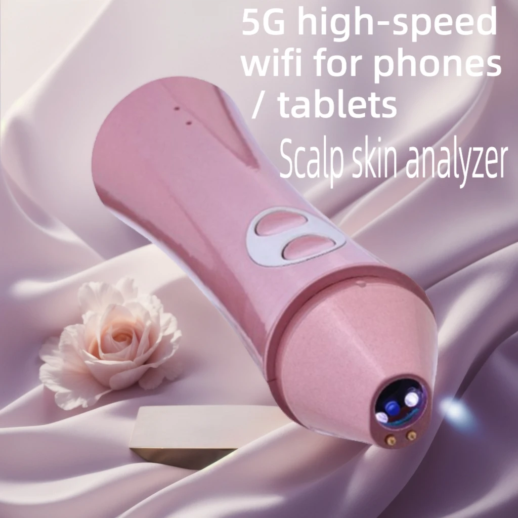 High-pixel wireless skin and hair analyzer Professional software Test report Magnification 50x100x Three-light switching