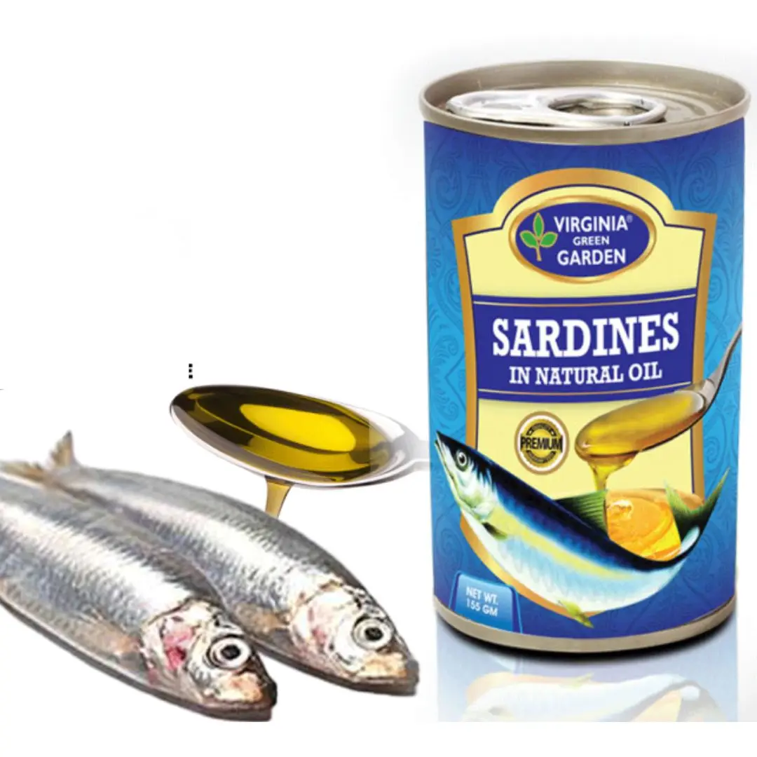 High Best Manufacturer Cheap Rate Canned Sardine In Vegetable Oil, Sardine oil canned/ Canned Sardines Factory Made